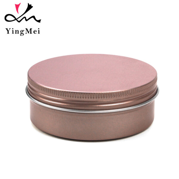 Rose Gold 120ml 4oz Aluminum Tin Can with Screw Cap