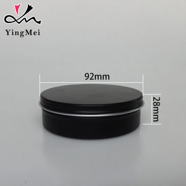 180ml Black Aluminum Tin