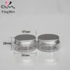 25ml Small Clear PET Plastic Cosmetic Jar With Aluminium Lid - Imagen 2