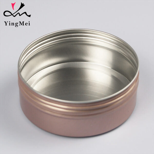 Rose Gold 120ml 4oz Aluminum Tin Can with Screw Cap