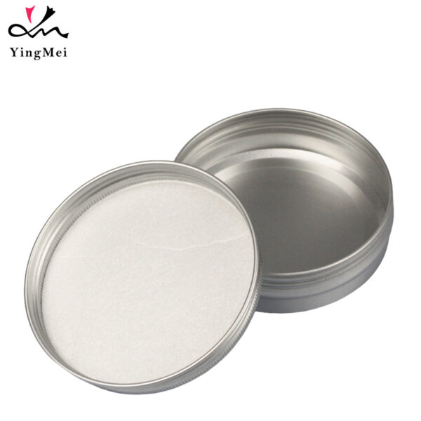 100ml Silver Aluminum Cans Screw Top Metal Lid Containers
