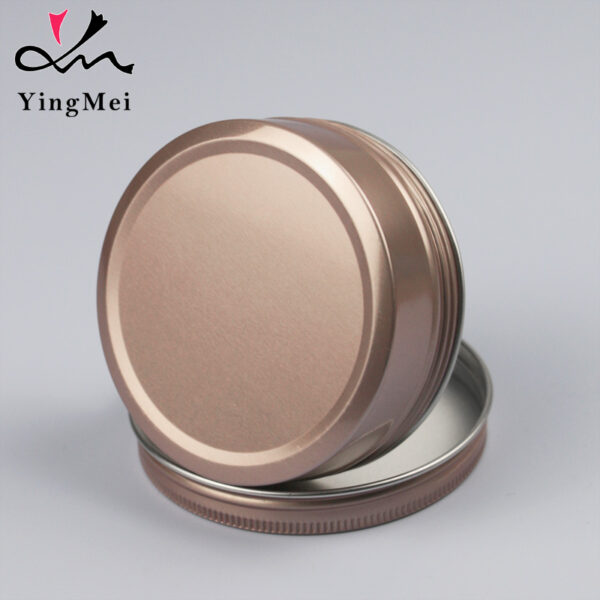 Rose Gold 120ml 4oz Aluminum Tin Can with Screw Cap