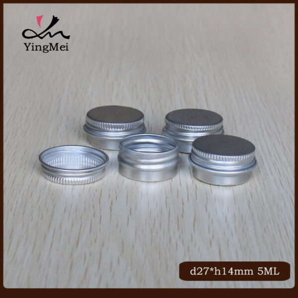 5ml small aluminum jars