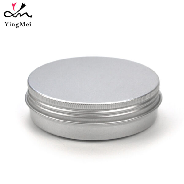 100ml Silver Aluminum Cans Screw Top Metal Lid Containers