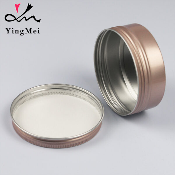 Rose Gold 120ml 4oz Aluminum Tin Can with Screw Cap