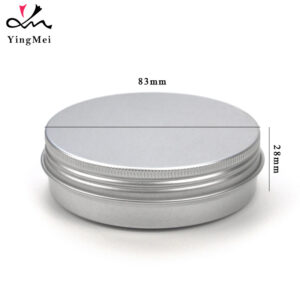 100ml Silver Aluminum Cans Screw Top Metal Lid Containers