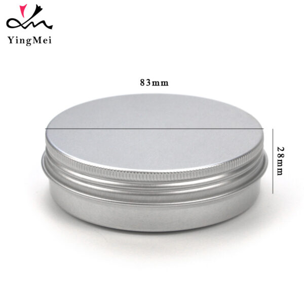 100ml Silver Aluminum Cans Screw Top Metal Lid Containers