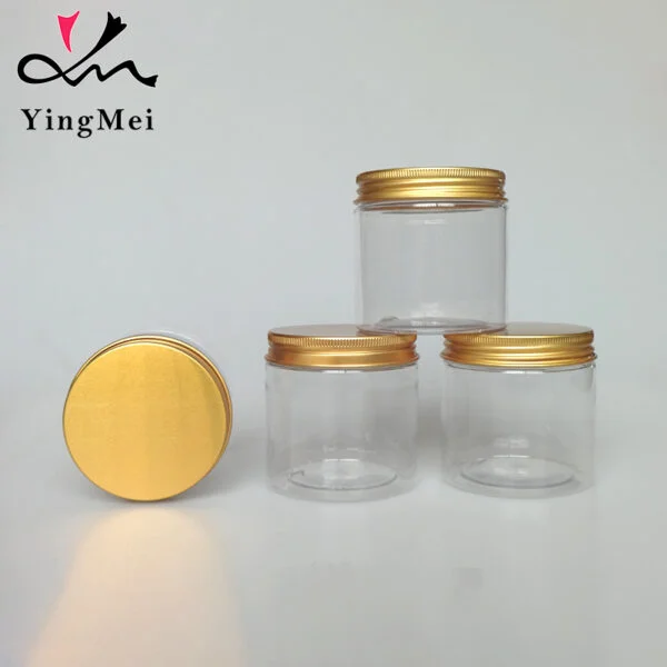 BPA Free Clear PET Plastic Jars