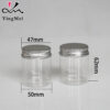 Clear Plastic Bottle with Aluminum Lid