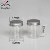 Clear Plastic Bottle with Aluminum Lid