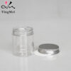 Clear Plastic Bottle with Aluminum Lid