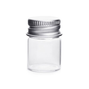 Glass Jar with Aluminum Screw Caps