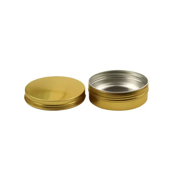 Gold Aluminum Jar