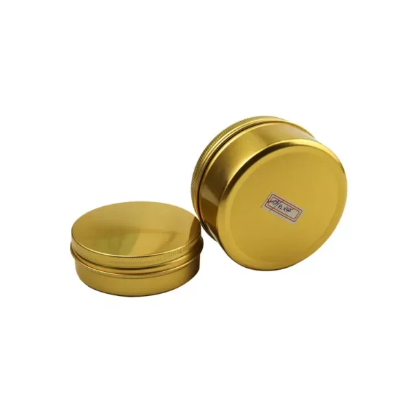 Gold Aluminum Jar