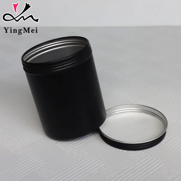 Matte Black Aluminum Jars