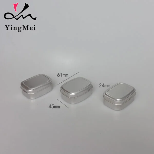 Square Aluminium Jars Boxes