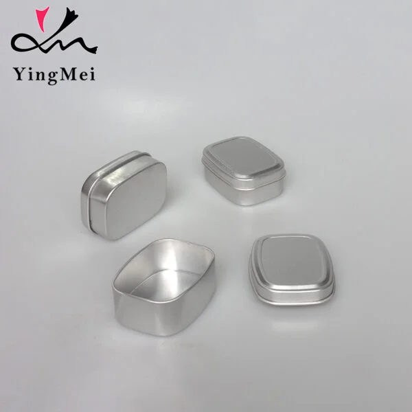 Square Aluminium Jars Boxes