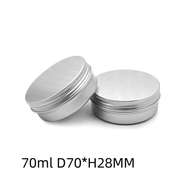 cosmetic tin container metal aluminum jar