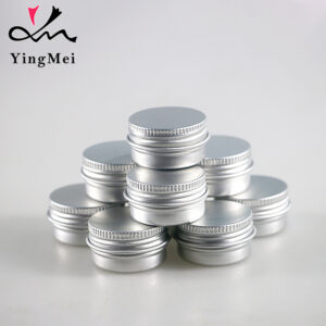 5g Round Silver Cosmetics Packaging Containers Aluminum Jar