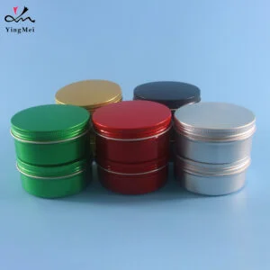 Aluminum Can Screw Lid Metal Tin Jar for cream