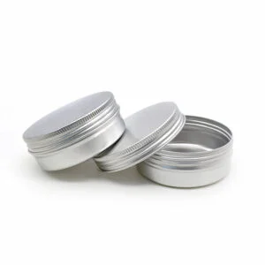 cosmetic tin container metal aluminum jar