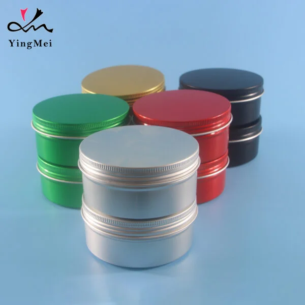 Aluminum Can Screw Lid Metal Tin Jar for cream