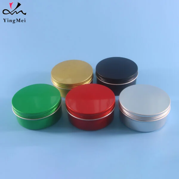 Aluminum Can Screw Lid Metal Tin Jar for cream