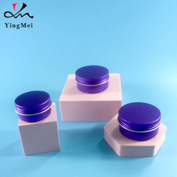 50ml Purple Pink Aluminum Tin Jar