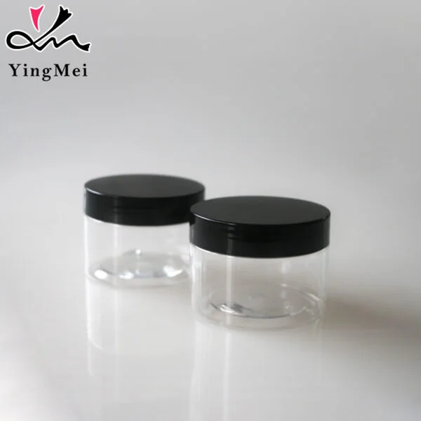 Clear Bottle PET plastic Jar