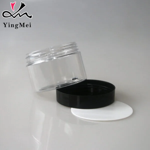 Clear Bottle PET plastic Jar