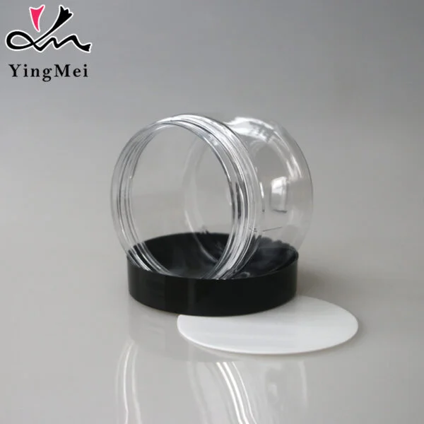 Clear Bottle PET plastic Jar