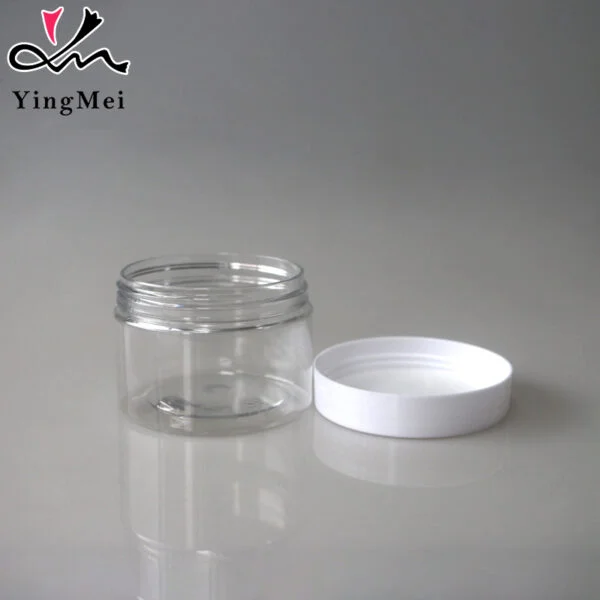 Clear Bottle PET plastic Jar