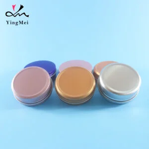 Custom Logo color Aluminium candle tin cosmetic Aluminum Jar