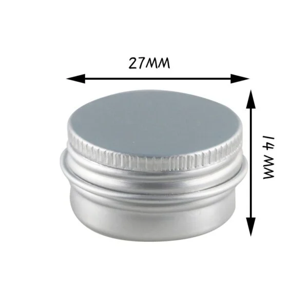 5g Round Silver Aluminum cans