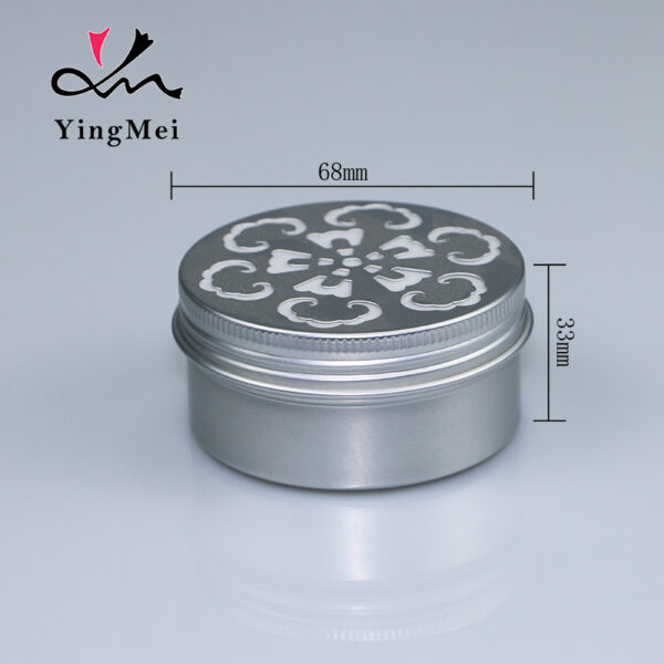 hollow out screw aluminum metal jar for air freshener