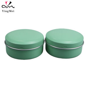 60g fresh mint green spiral round aluminum can storage box1