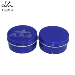 100ml klein blue aluminum storage can with custom printing
