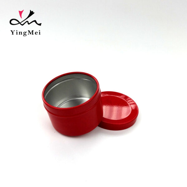 50g red metal aluminum round tea coffee portable jar - Image 4