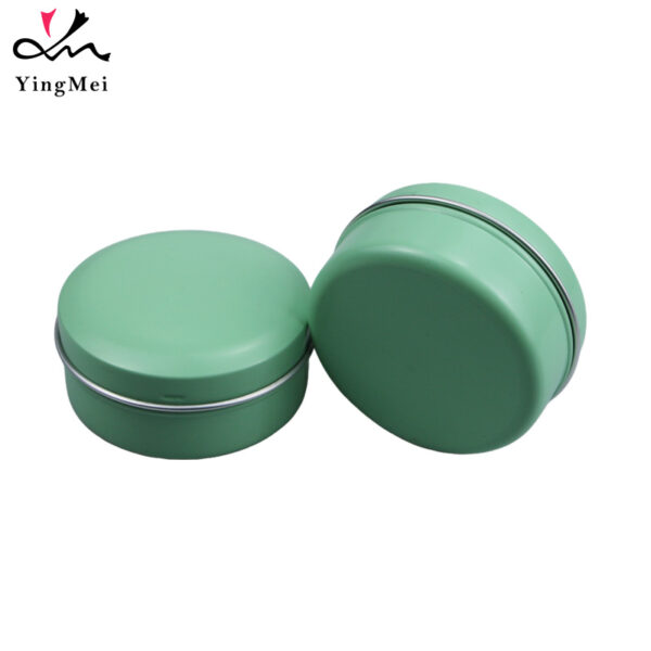60g fresh mint green spiral round aluminum can storage box1