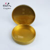 300g high-grade black and gold printed round tea aluminum can - Image 2