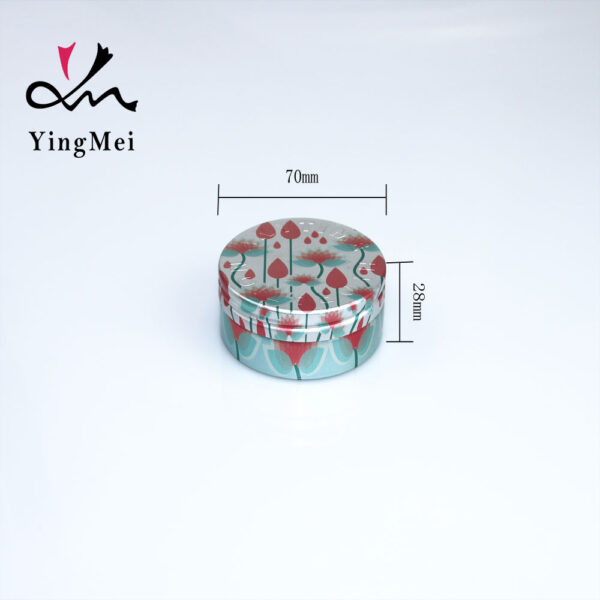 70ml изысканный шаблон косметический алюминиевый ящик коробка хранения