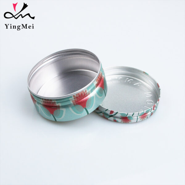 Eco-Friendly Green 70ml Lotus Aluminum Can Embossed Design