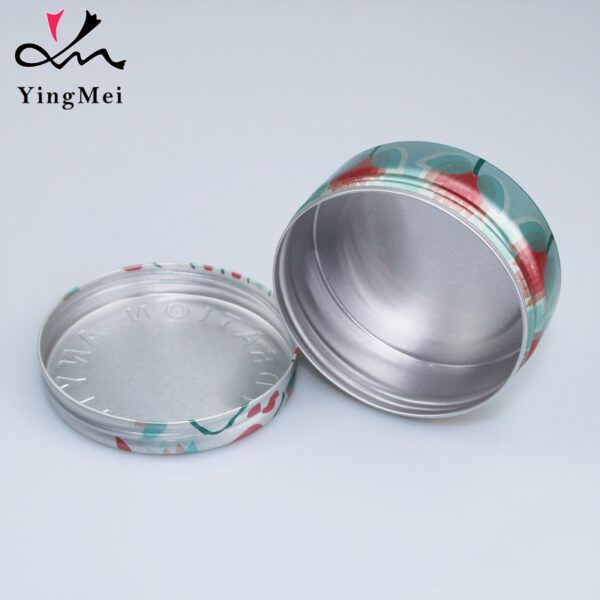 Eco-Friendly Green 70ml Lotus Aluminum Can Embossed Design