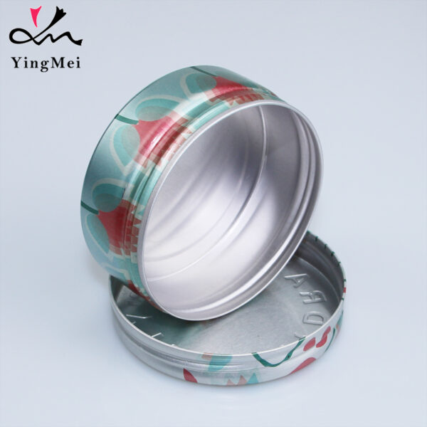 Eco-Friendly Green 70ml Lotus Aluminum Can Embossed Design