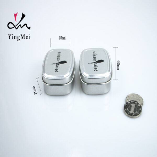 50g custom square printed pattern aluminum metal jar - Imagem 2
