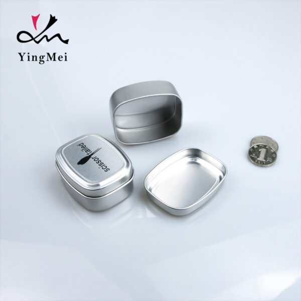 50g custom square printed pattern aluminum metal jar - Imagem 4