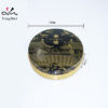300g high-grade black and gold printed round tea aluminum can