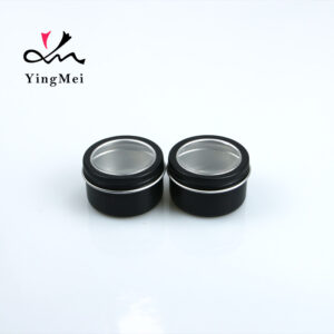 premium aluminum round tin can with clear window