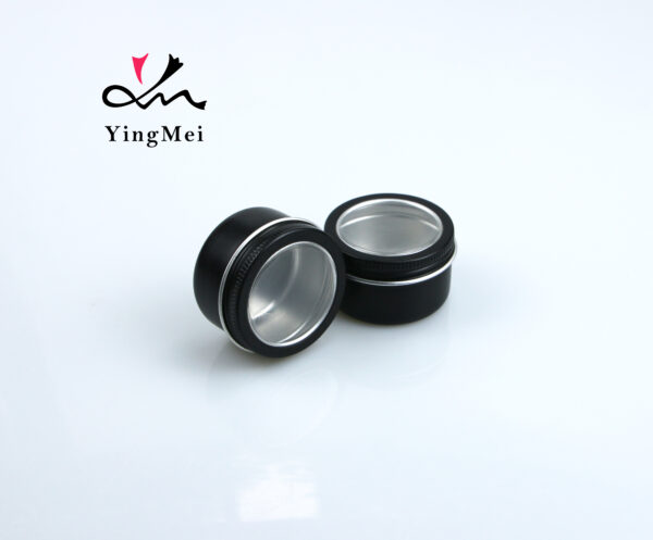 premium aluminum round tin can with clear window