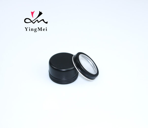 premium aluminum round tin can with clear window
